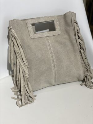 Sac à franges Daim Beige