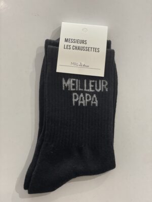 Chaussette Papa Noir