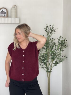 Gilet Robin Bordeaux